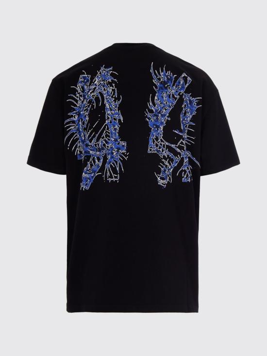 26SS 44레이블 반팔 티셔츠 B0030556FA706 P766 Black 2 - 44 LABEL