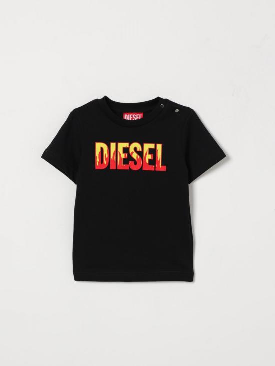 26SS [키즈] 디젤 티셔츠 K0075800YI9 K900 Black