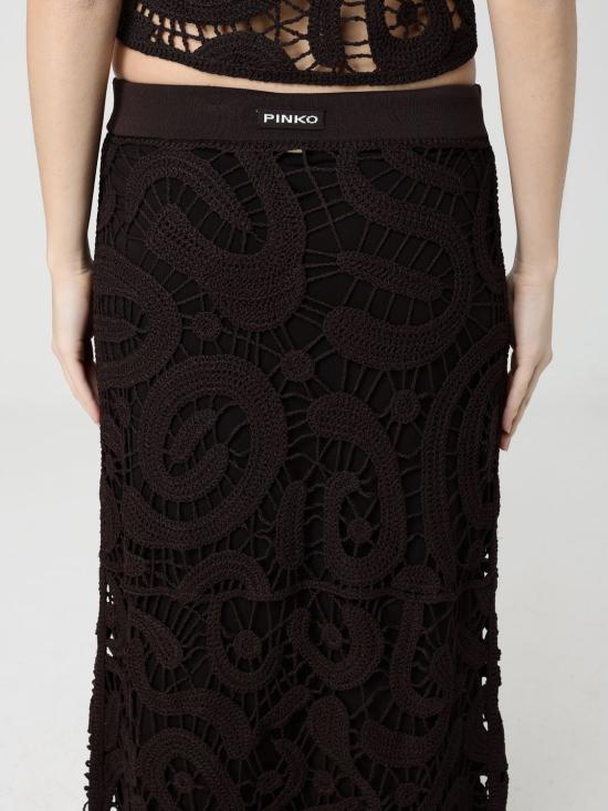 26SS 핑코 스커트 106353A354 M05 Brown - PINKO