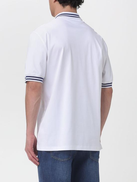 26SS 브루넬로 쿠치넬리 로고 자수 폴로 셔츠 M0B133940T CUS16 White - BRUNELLO CUCINELLI