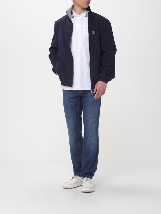 26SS 브루넬로 쿠치넬리 로고 자수 폴로 셔츠 M0B133940T CUS16 White - BRUNELLO CUCINELLI