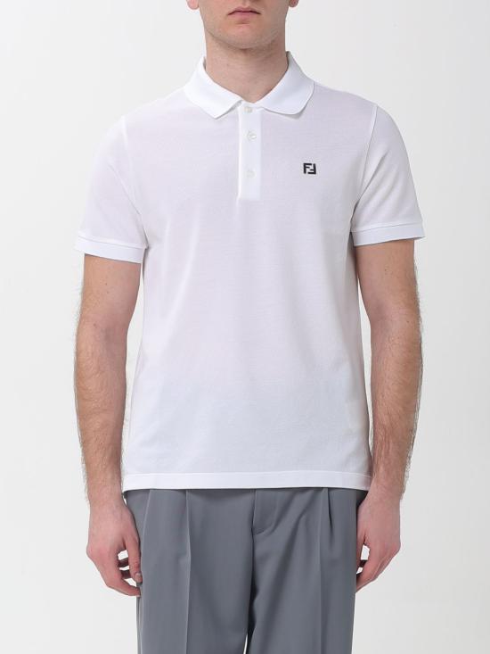 26SS 펜디 폴로 티셔츠 FY0985AUA5 F0QA0 White