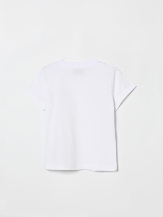 26SS [키즈] 모스키노 티셔츠 HAM03PLAA02 10101 White - MOSCHINO