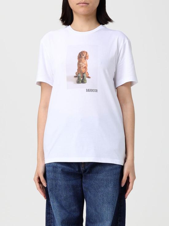 26SS 바버 반팔 티셔츠 LTS0715 WH11 White