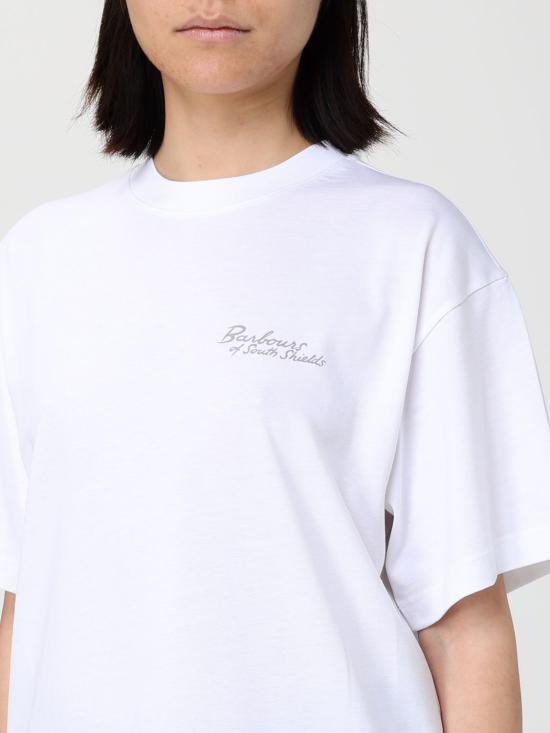 26SS 바버 반팔 티셔츠 LTS0722 WH11 White - BARBOUR