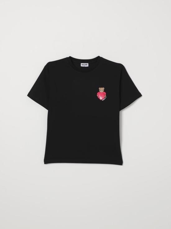 26SS [키즈] 모스키노 티셔츠 HDM076LBA00 60100 Black