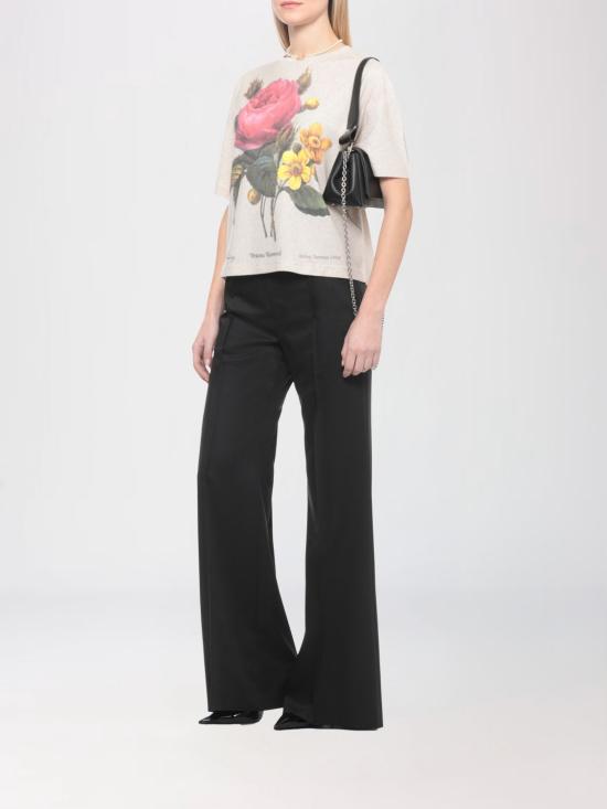 26SS 비비안웨스트우드 반팔 티셔츠 3G010055J00B8 C401 Beige - VIVIENNE WESTWOOD