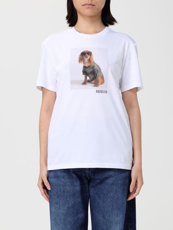 26SS 바버 반팔 티셔츠 LTS0716 WH11 White