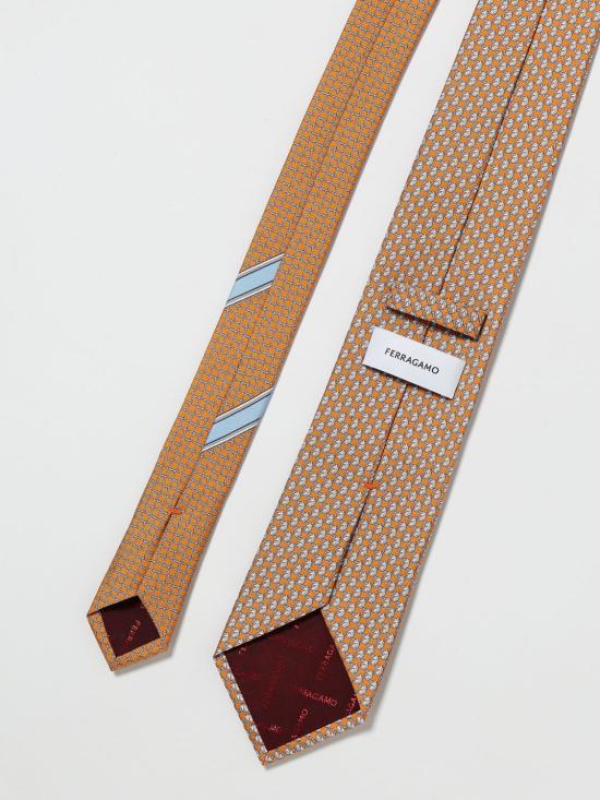 26SS 살바토레 페라가모 넥타이 351365 789676 007 Orange - SALVATORE FERRAGAMO