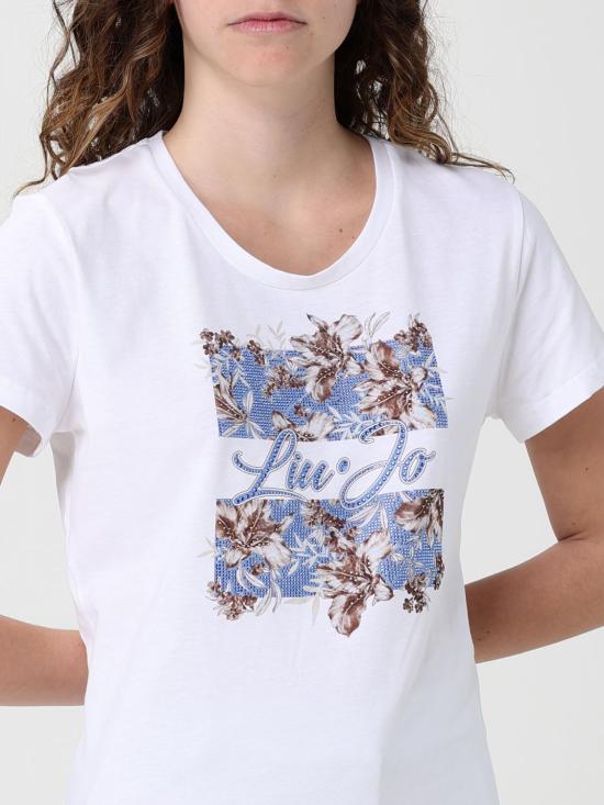 26SS 리우조 반팔 티셔츠 WA6493JS923P9600 P9600 White - LIU JO