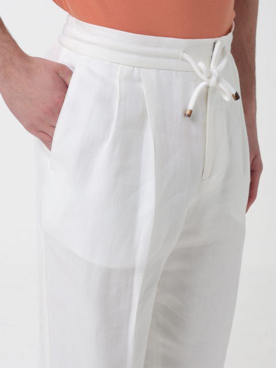 26SS 브루넬로 쿠치넬리 팬츠 MH255E1710 C1900 White 1 - BRUNELLO CUCINELLI