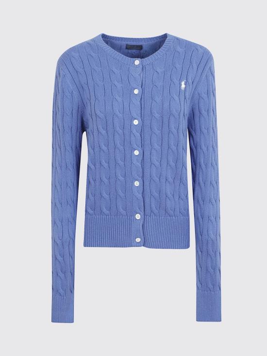 26SS 폴로 랄프로렌 폴로 자수 케이블 니트 가디건 211971868 501 Blue - POLO RALPH LAUREN
