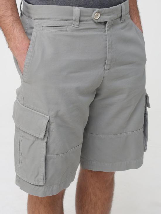 26SS 브루넬로 쿠치넬리 숏팬츠 M252DL0510 C6018 Grey - BRUNELLO CUCINELLI