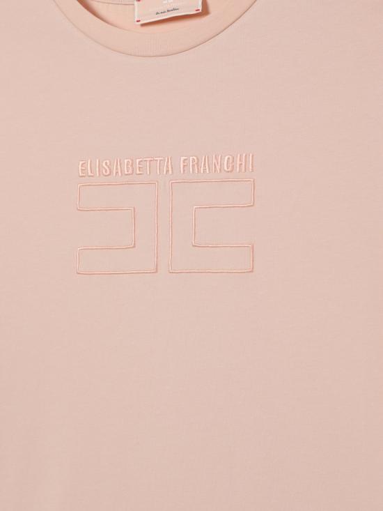 26SS [키즈] 엘리자베타프랜치 티셔츠 EFTS2560JE006 C036 Pink - ELISABETTA FRANCHI