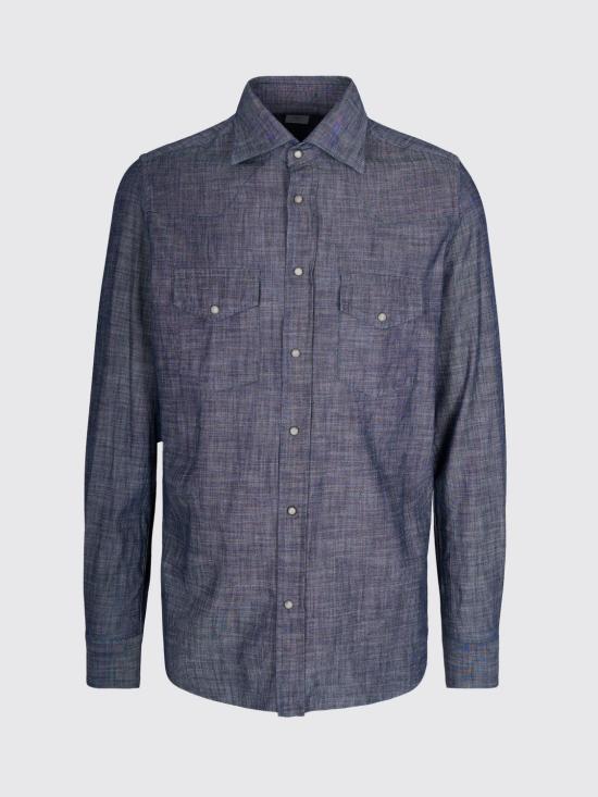 26SS 일레븐티 셔츠 X75CAMA09TES0I185 19N Blue - ELEVENTY