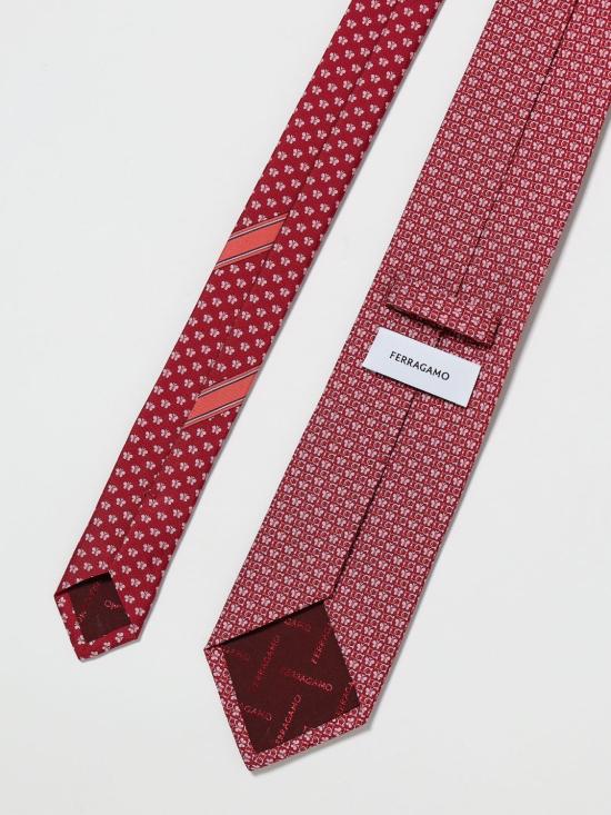 26SS 살바토레 페라가모 넥타이 351327 789086 005 Burgundy - SALVATORE FERRAGAMO