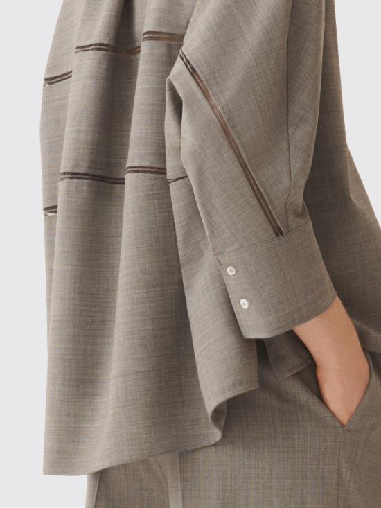 26SS 파비아나 필리피 셔츠 CAD266F309L771 8179 Grey - FABIANA FILIPPI