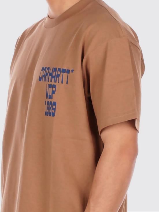 26SS 칼하트 WIP 숏슬리브 블록 티셔츠 I036231 2FSXX Beige - CARHARTT WIP