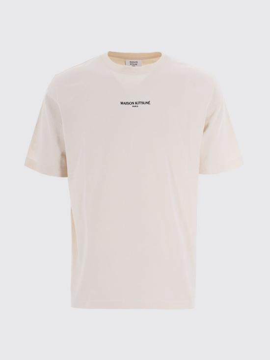 26SS 메종키츠네 파리 컴포트 티셔츠 QM00100KJ7025 0063 Beige - MAISON KITSUNE