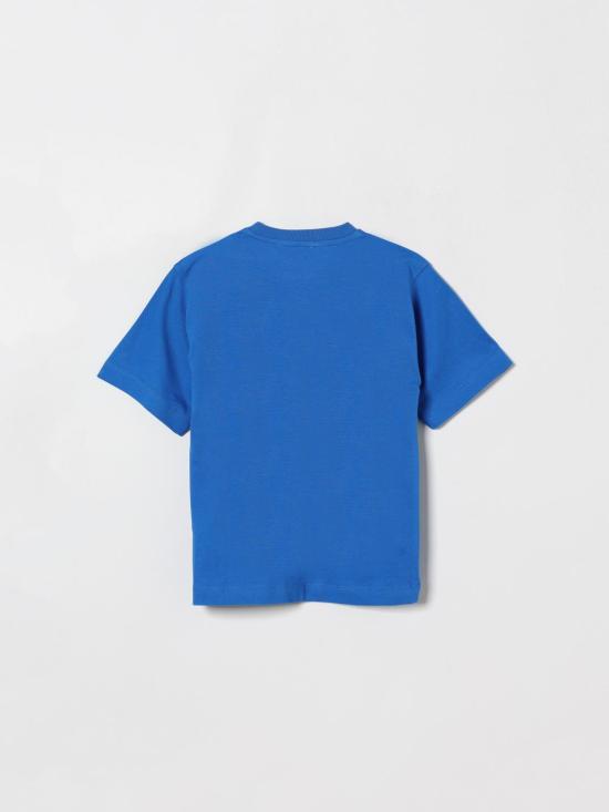 26SS [키즈] 모스키노 티셔츠 HYM03SLFA07 40630 Blue - MOSCHINO