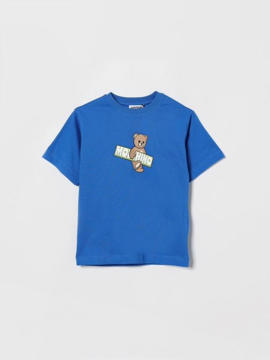 26SS [키즈] 모스키노 티셔츠 HYM03SLFA07 40630 Blue