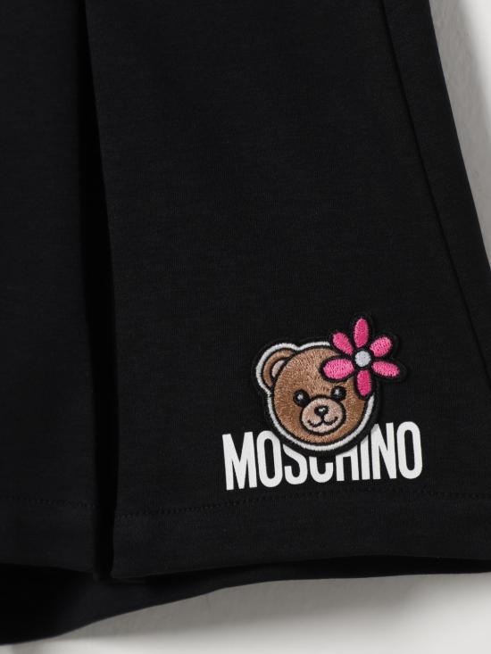 26SS [키즈] 모스키노 쇼츠/버뮤다 HDQ01ZLAA43 60100 Black - MOSCHINO