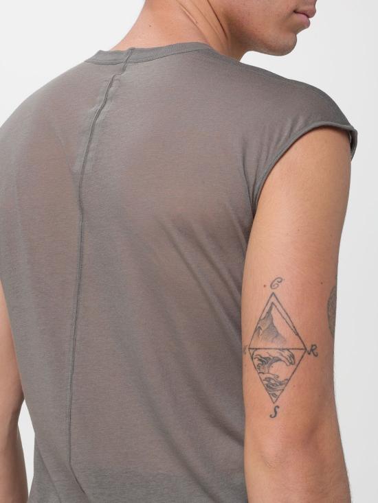 26SS 릭 오웬스 반팔 티셔츠 RU01F2157UC 34 Grey - RICK OWENS