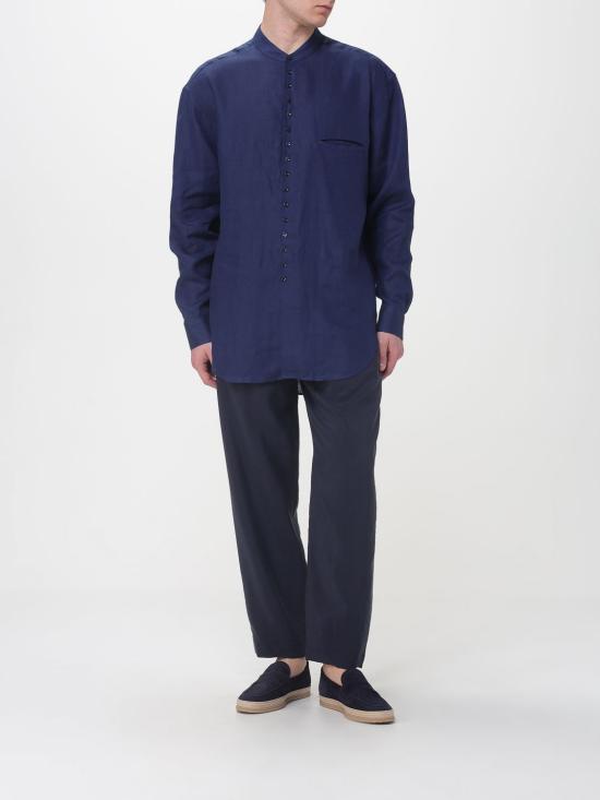 26SS 조르지오 아르마니 셔츠 GM003501TE11049 UB130 Blue - GIORGIO ARMANI