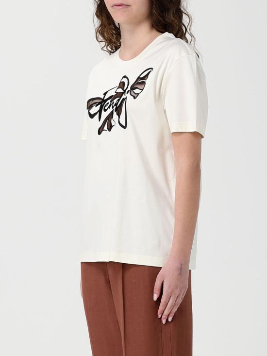 26SS 펜디 반팔 티셔츠 FS7254AW8Q F08QQ Beige - FENDI