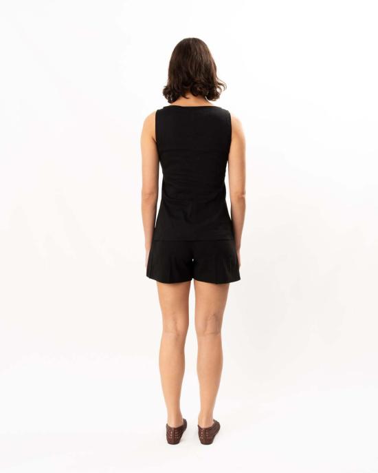  띠어리 블라우스 시어리 보트넥 컷어웨이 탑 블랙 - THEORY