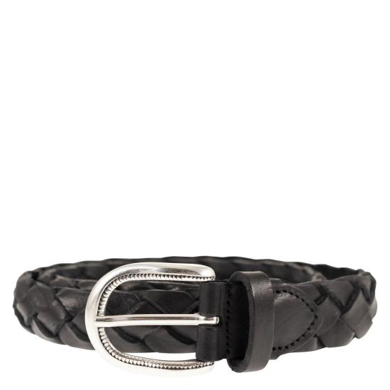 26SS 알베르토루티 벨트 TRECCIA 030 NEW BLACK