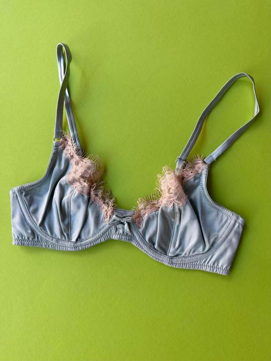  플뢰르 뒤 말 브라 Fleur Du Mal Juliet 레이스 데미 언더와이어  프로스티드 민트 - FLEUR DU MAL