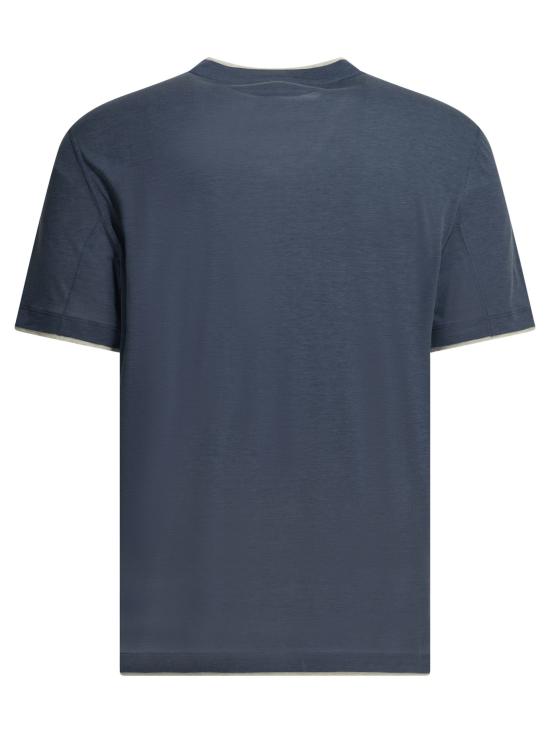 26SS 브루넬로 쿠치넬리 페이크 레이어링 티셔츠 MR8337427CTA27 - BRUNELLO CUCINELLI