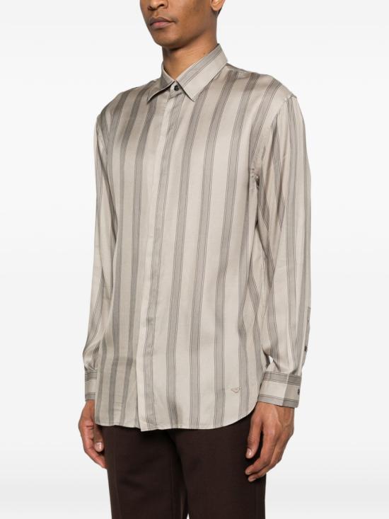 26SS 조르지오 아르마니 긴팔 셔츠 EM005762 AF13285F6216 Beige - GIORGIO ARMANI