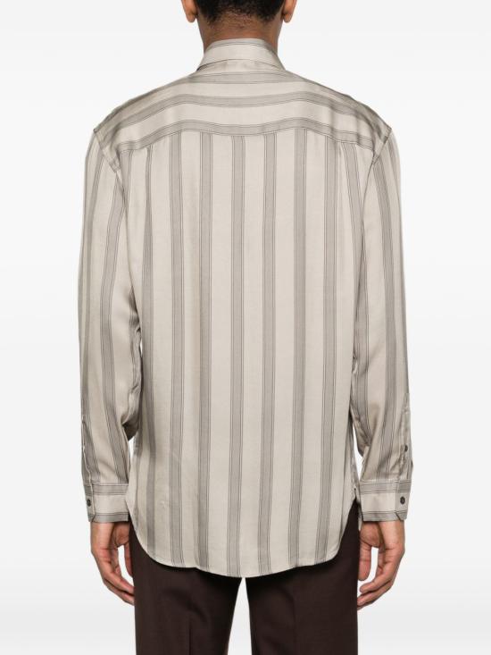 26SS 조르지오 아르마니 긴팔 셔츠 EM005762 AF13285F6216 Beige - GIORGIO ARMANI