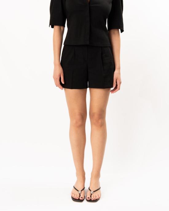  띠어리 숏팬츠 시어리 플루이드 플리츠 쇼츠 블랙
