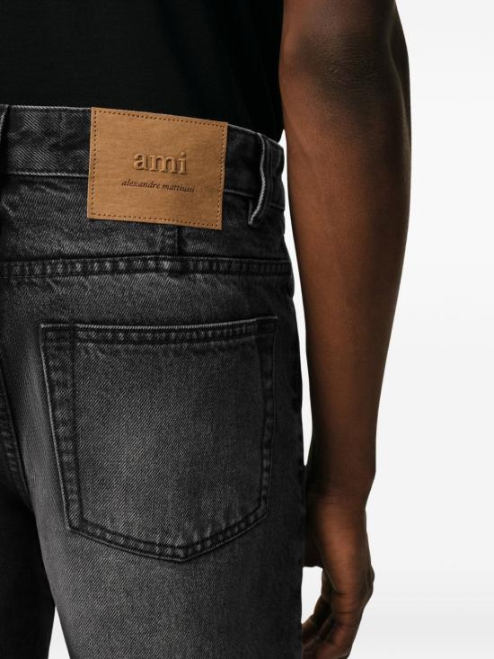 26SS 아미 테이퍼드 핏 진 HTR103 DE0124031 Black - AMI