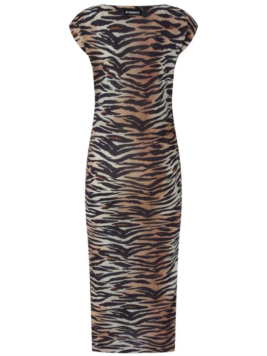 26SS 핑코 롱 원피스 106371A356ZC8 Grey - PINKO