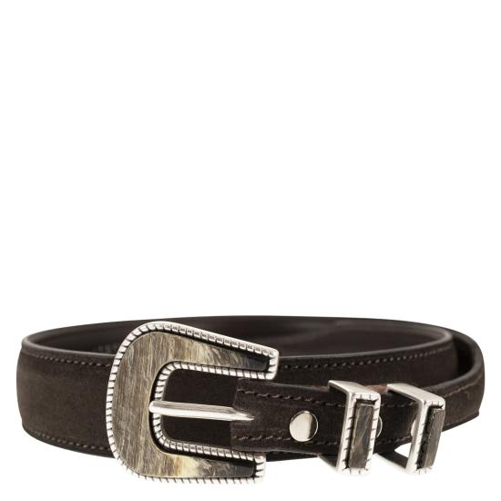 26SS 알베르토루티 가죽 벨트 696 35 BROWN