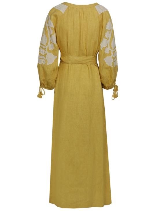 26SS Philippa 1970 롱 원피스 KEIRAYELLOW Brown - PHILIPPA 1970