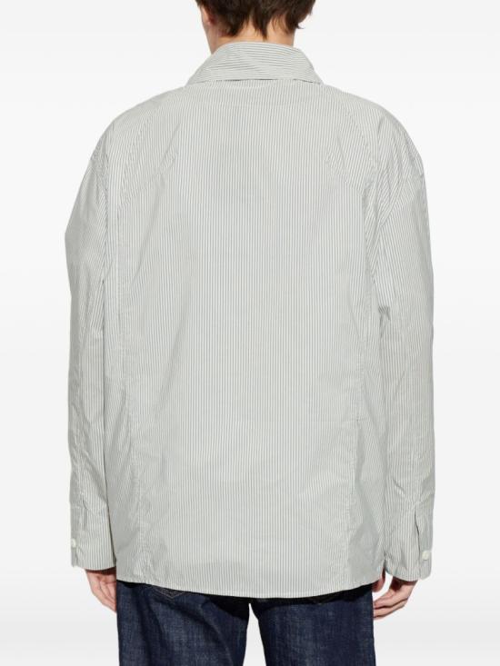 26SS 자크뮈스 스트라이프 칼라 긴팔 재킷 OUM00159 AW00755 9DD Grey - JACQUEMUS