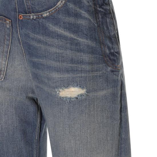 26SS MM6 메종마르지엘라 Twist 와이드레그 진 S52LA0243M30016961 Blue - MM6 MAISON MARGIELA