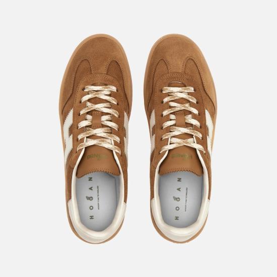 26SS 호간 스니커즈 HXW6470FB60UXJ419E Brown - HOGAN