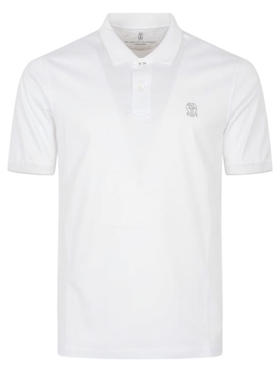 26SS 브루넬로 쿠치넬리 폴로 티셔츠 M0B139779G CW787 White