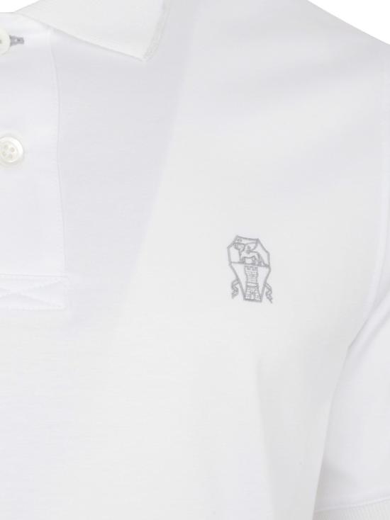 26SS 브루넬로 쿠치넬리 폴로 티셔츠 M0B139779G CW787 White - BRUNELLO CUCINELLI