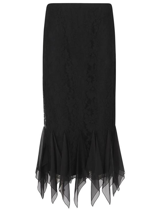 26SS 발렌티노 가라바니 미디 스커트 8B0RAF25A6A 0NO Black