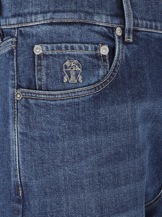 26SS 브루넬로 쿠치넬리 워시드 스트레이트 핏 데님 팬츠 팬츠 M283PO1090 C1468 Grey - BRUNELLO CUCINELLI