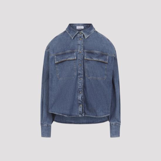 26SS 브루넬로 쿠치넬리 데님 자켓 MH192RB526 Grey - BRUNELLO CUCINELLI