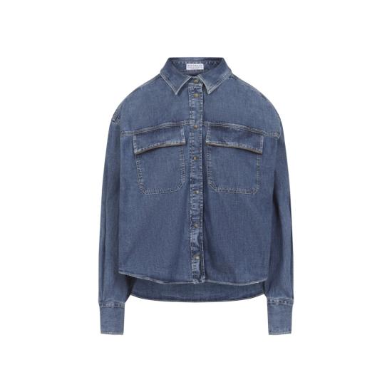 26SS 브루넬로 쿠치넬리 데님 자켓 MH192RB526 Grey