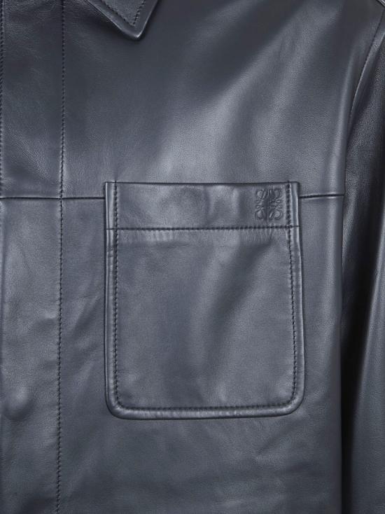 26SS 로에베 가죽 자켓 H526Y31L52 1100 Grey - LOEWE